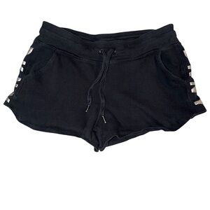 DKNY Women’s Black Women's comfort Lounge Logo Shorts logo size Large